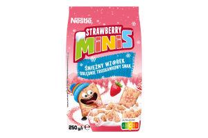Завтрак сухой готовый Strawberry Minis Nestle м/у 250г