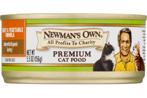 Newman's Own Premium Cat Food Turkey & Vegetable Formula