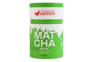 Чай зелений японський елітний Matcha Gemini тубус 50г