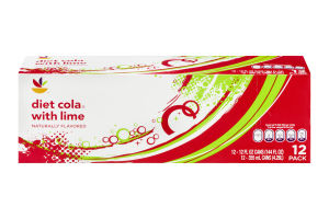 Ahold Diet Cola With Lime Soda - 12 CT