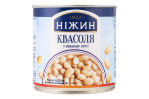 Фасоль в нежном соусе Ніжин ж/б 420г