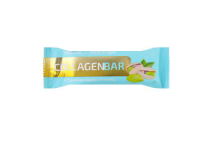 Батончик з пептидами морського колагену, фісташками та білим шоколадом з підсолоджувачами Collagen Verde м/у 35г
