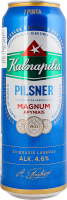 Пиво 0.568л 4.6% светлое фильтрованное пастеризованное Pilsner Kalnapilis ж/б