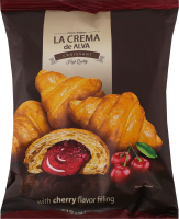 Круасан з начинкою зі смаком вишні La Crema de Alva м/у 210г