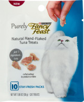 Purina Purely Fancy Feast Cat Treats Natural Hand-Flaked Tuna Treats - 10 PK