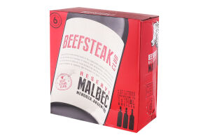 Вино 2.25л 12.5% красное сухое Beef&Liberty Beefsteak Club к/у