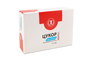Цукор пресований швидкорозчинний 1кг картон ТМ "1"