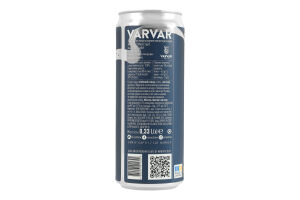 Пиво 0.33л 6% темное нефильтрованное непастеризованное Milk Stout Varvar ж/б