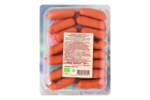 Сосиски органічні з вершками Organic Meat в/с лоток 260г