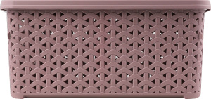 Кошик 6л пудровий низький з кришкою Diomedea