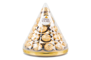 Конфеты вафельные хрустящие покрытые молочным шоколадом и измельченными лесными орехами Ferrero Rocher п/у 350г