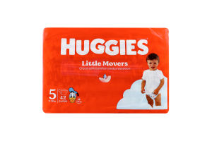 Підгузники для дітей 11-25кг 5 Little Movers Huggies 42шт