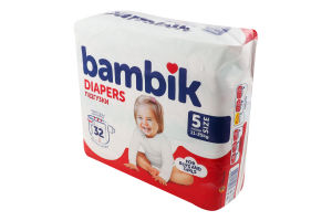 Трусики-підгузники для дітей 11-25кг 5 Bambik 32шт