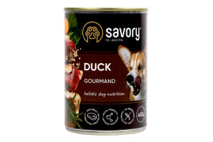 Корм консервированный Duck Gourmand Savory ж/б 400г