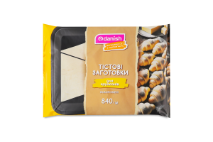 Заготовки тестовые замороженные для круассанов Danish м/у 840г