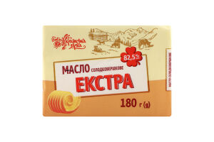 Масло Українська зірка 180 г 82,5% Екстра