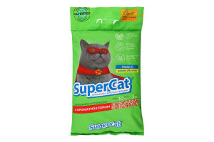 Наполнитель для туалета древесный с ароматизатором Super Cat 3кг