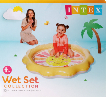 Басейн надувний для дітей від 2років №56126 1.04мx1.04мx13см Wet set collection Intex 1шт