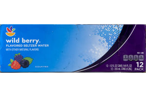 Ahold Wild Berry Flavored Seltzer Water -12 CT