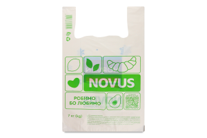Пакет з полімерних матеріалів 7кг 550х340мм Novus 1шт