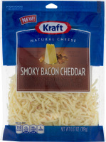 Kraft Natural Cheese Smoky Bacon Cheddar Shredded