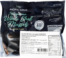 Мідії чилійські в мушлях у власному соку Pacific Gold в/м в/у 500г