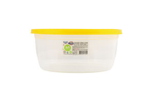 Контейнер універсальний 1.75л 198x198x85мм Круглий №3 Econom Box Ал-Пластик 1шт