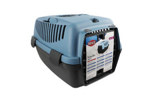 Переноска д/котів та собак до 6кг Капрі синя пластик 32*31*48см Тріксі