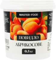 Повидло абрикосове пастеризоване 500г відро Master-Food
