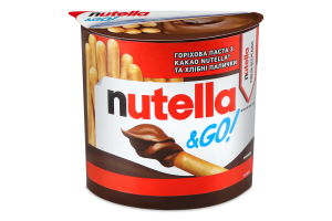 Паста горіхова з какао та хлібні палички Nutella п/у 52г