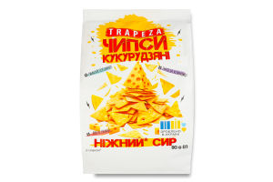 Чипси кукурудзяні Ніжний сир Trapeza м/у 90г