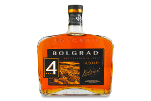 Бренді 0.5л 40% виноградний витриманий 4 роки VSOP Bolgrad пл