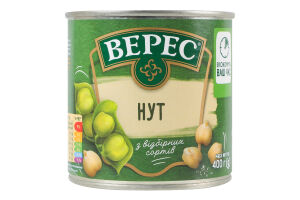 Нут стерилизованный Верес ж/б 400г