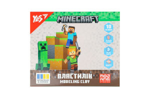 Пластилін Minecraft 10кольорів 200г Yes