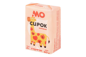 Творожок 8% сладкий с курагой Молочний острів м/у 90г