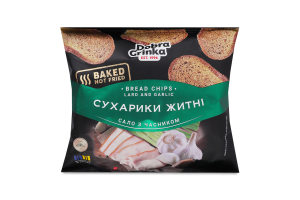 Сухарики житні Сало з часником Добра грінка м/у 80г