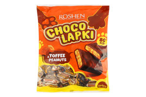 Цукерки глазуровані Шоколапки Roshen м/у 500г