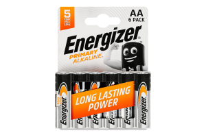 Батарейка AA 1.5V LR6 Primary alkaline Energizer 6шт