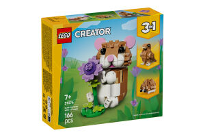 Конструктор для дітей від 7років №31376 Cute hamster with a flower Creator Lego 166ел