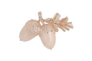 Підвіска новорічна Жолуді шампань 10*7см КМ