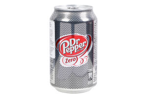 Напій безалкогольний сильногазований Zero sugar Dr Pepper з/б 330мл