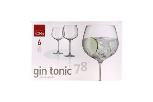 Набір келихів для джин-тоніка 780мл №6558 Gin tonic 78 Rona 6шт