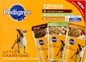 Pedigree Little Champions Food For Dogs Variety Pack - 12 CT