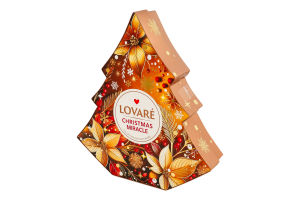 Бленд чая черного и зеленого листового с пряностями Christmas miracle Lovare к/у 100г