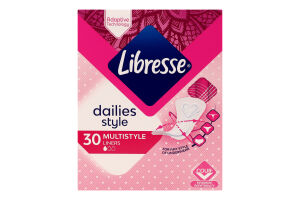 Прокладки ежедневные впитывающие Dailies Style Multistyle Libresse 30шт