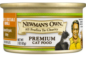 Newman's Own Organics Premium Cat Food Turkey & Vegetable