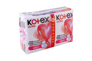 Прокладки гігієнічні ультратонкі Super Ultra Kotex 16шт