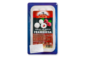 Перлини сирні з малиною 45% 125г п/е Marques del Castillo