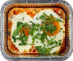 Шакшука з томатами та гострим перцем