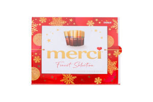 Набор шоколадных конфет с начинкой и без начинки Finest selection Merci к/у 250г